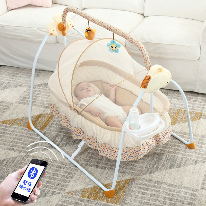 Baby Nursery Chair - 스마트 전기 아기 요람 침대, 접이식