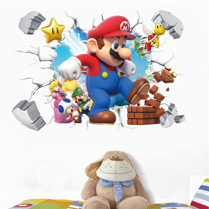 Baby Nursery Design - 3D 만화 애니메이션 게임 캐릭터 벽