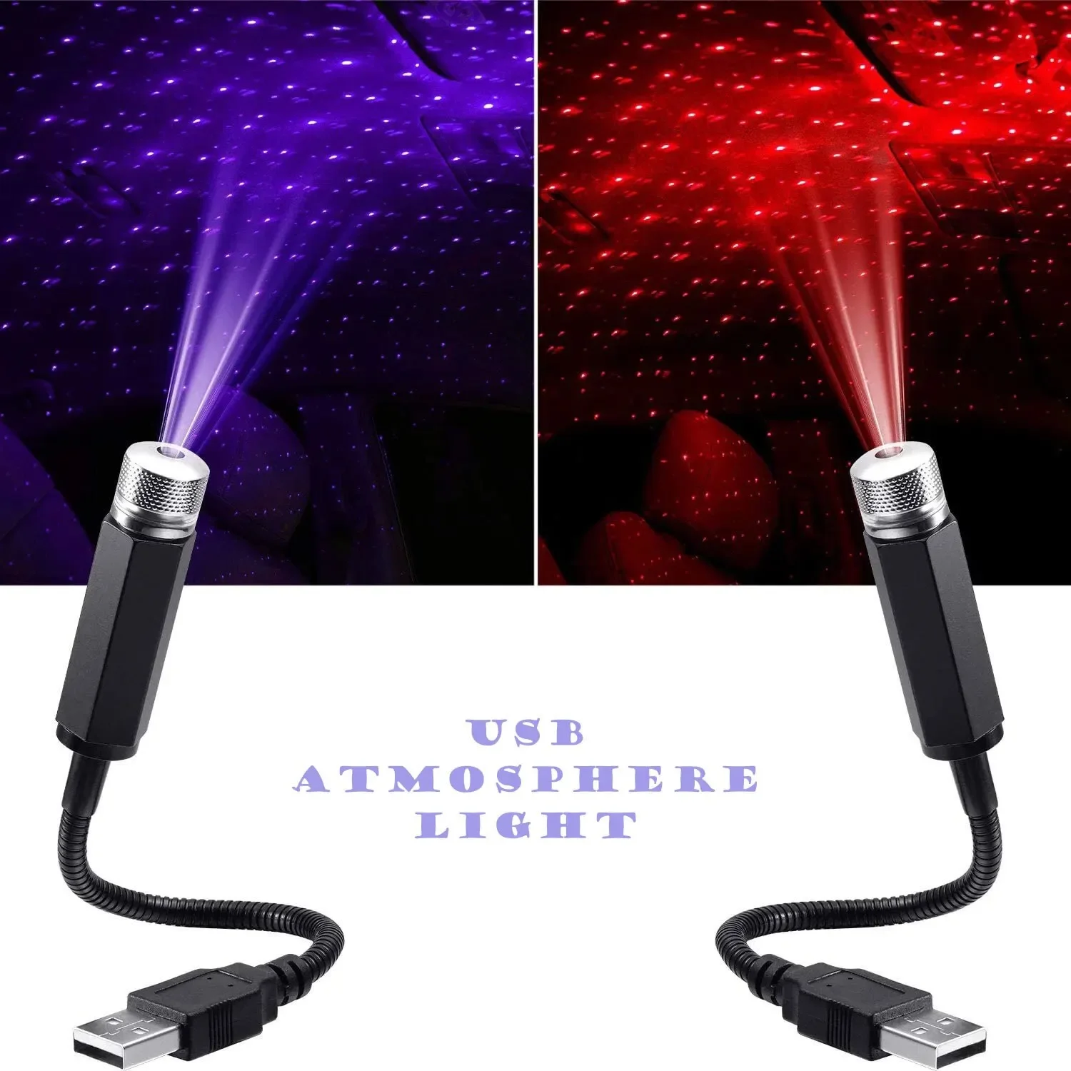 Night Light Projector Stars - QXNY 1개 미니 LED 자동차 루프