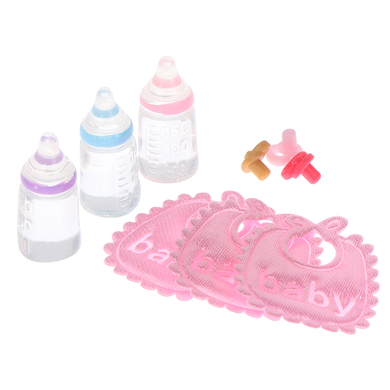 Baby Nursery Kit - 1:12 인형 집 미니어처 젖병 젖꼭지
