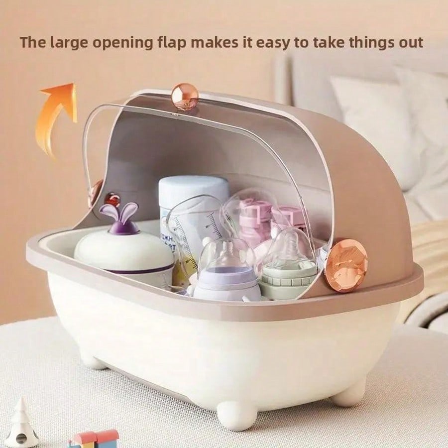 Baby Nursery Unit - 아기 젖병 건조대 수납함 모던 투명