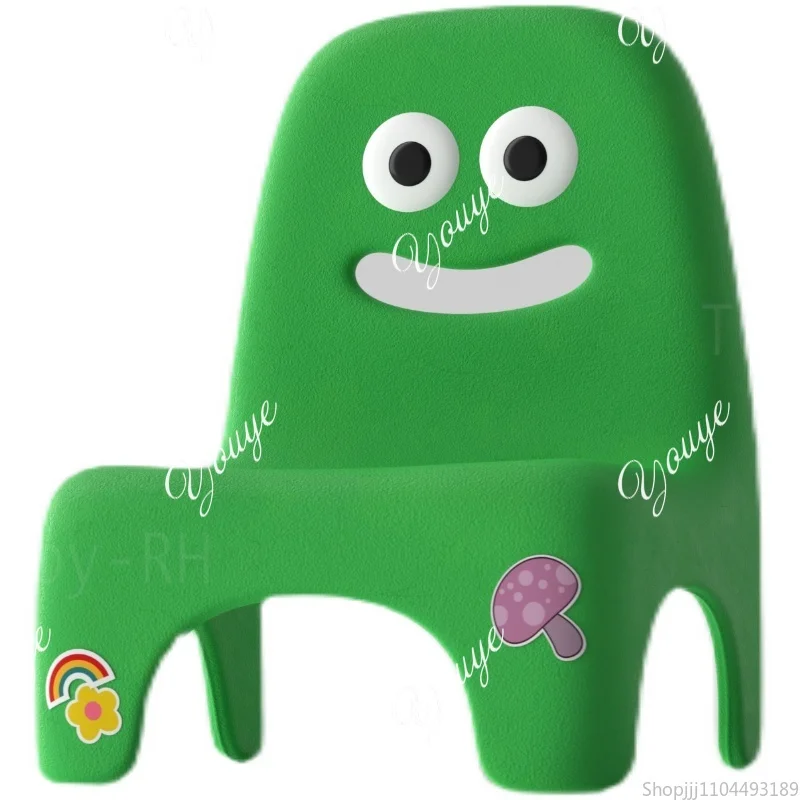 Baby Nursery Ottoman - A49 귀여운 녹색 어린이용 의자 등받이