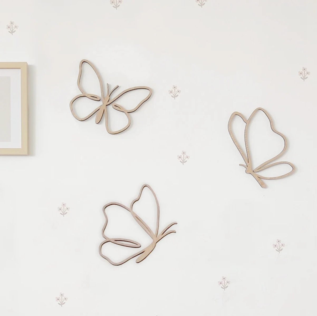 Baby Nursery Design - 나무 나비 장식, 나무 벽 장식,