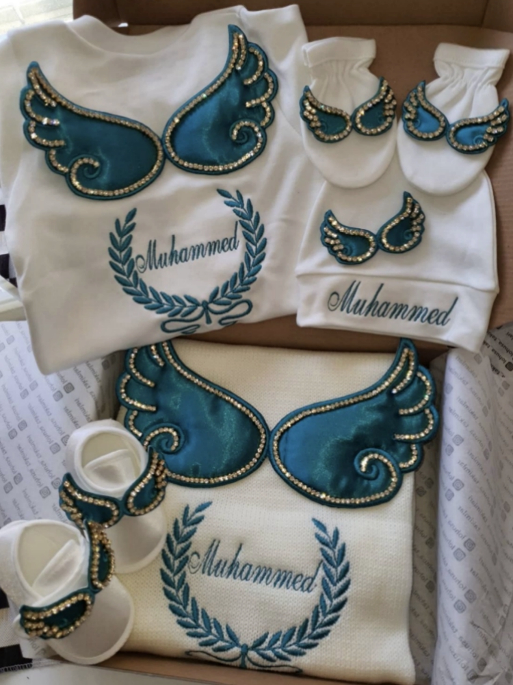 Baby Nursery Bedding - 돌블링 병원 출구 5종 자수 이름