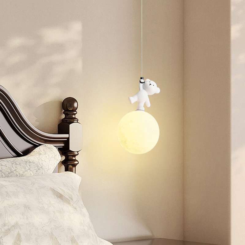 곰 램프 만화 보육실 침대 옆 펜던트 램프, 송진 곰  - Baby Nursery Light Fixture 리뷰 및 가격