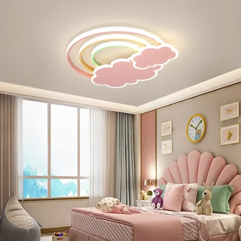 현대 미니멀리스트 무지개 구름 LED 천장 조명 아기  - Baby Nursery Light Fixture 리뷰 및 가격