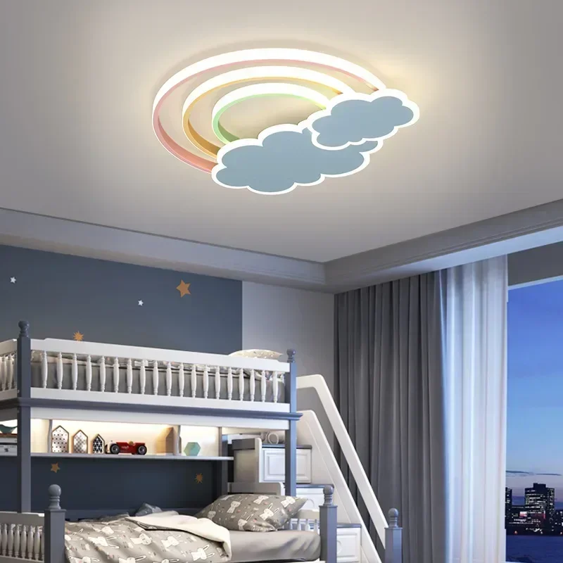현대 미니멀리스트 무지개 구름 LED 천장 조명 아기  - Baby Nursery Light Fixture 리뷰 및 가격