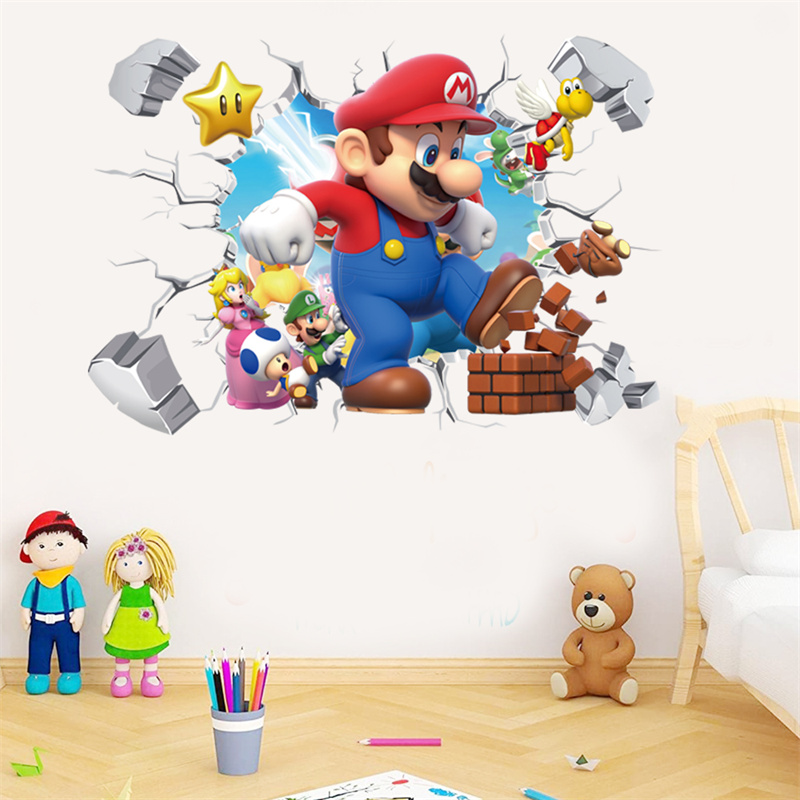 3D 만화 애니메이션 게임 캐릭터 벽 스티커 (아이 방 - Baby Nursery Design 리뷰 및 가격