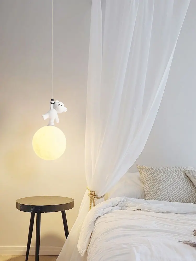 곰 램프 만화 캐릭터 아기방 침대 옆 펜던트 램프 레진 - Baby Nursery Light Fixture 리뷰 및 가격