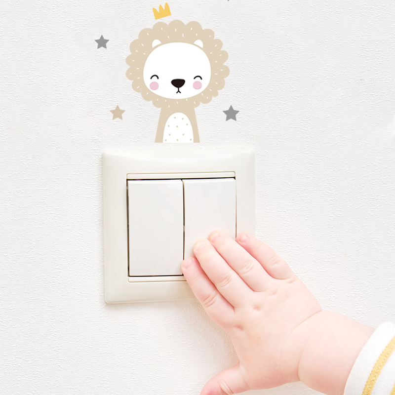 6 개/대 Boho 색상 귀여운 미소 만화 동물 스위치 - Baby Nursery Kit 리뷰 및 가격