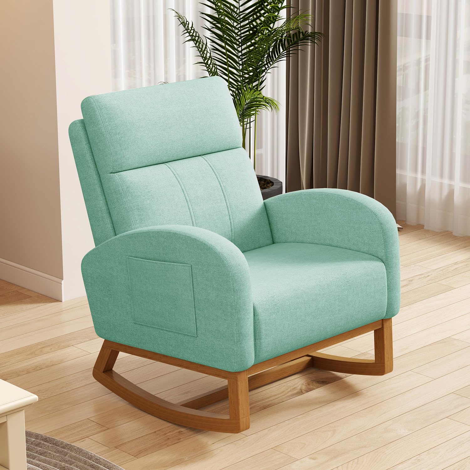 # 편안한 높은 등받이가 있는 쿠션형 글라이더 흔들의자 - Rocking Chair Nursery 리뷰 및 가격