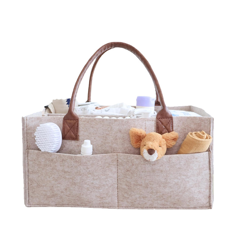 아기 펠트 수납 바구니 유아 기저귀 가방 손잡이가 있는 - Baby Nursery Organiser 리뷰 및 가격