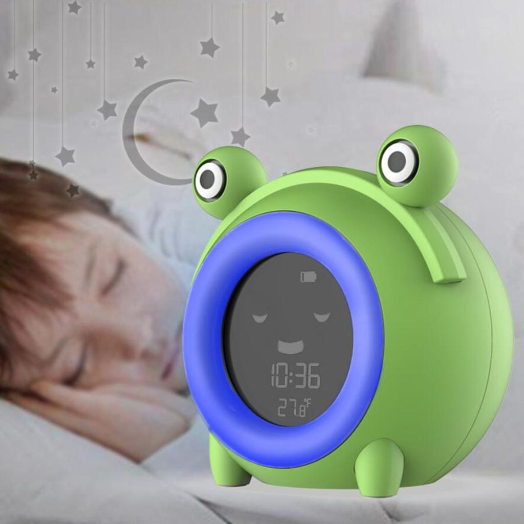 어린이 알람 시계, 5색 야간 조명이 있는 디지털 기상 - Sound Sleep Trainer Clock 리뷰 및 가격