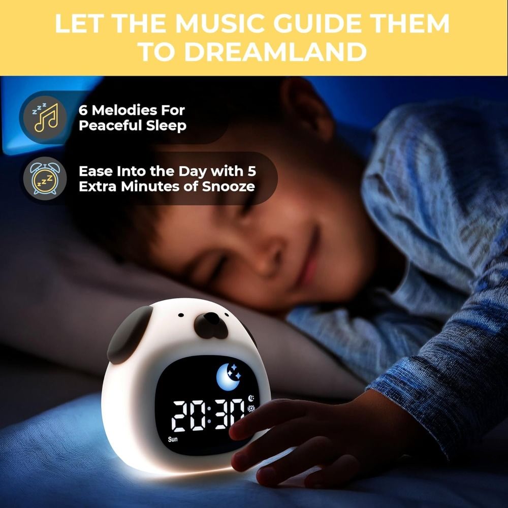 새로운 밝은 알람 시계, 수면 트레이너 기능, 8가지  - Sound Sleep Trainer Clock 리뷰 및 가격