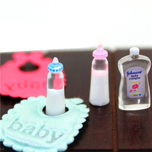 1:12 인형 집 미니어처 아기 병 샴푸 턱받이 세트  - Baby Nursery Kit 리뷰 및 가격