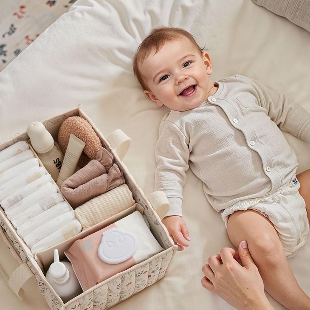 대용량 아기 기저귀 정리함 휴대용 꽃무늬 보육실 수납  - Baby Nursery Organiser 리뷰 및 가격