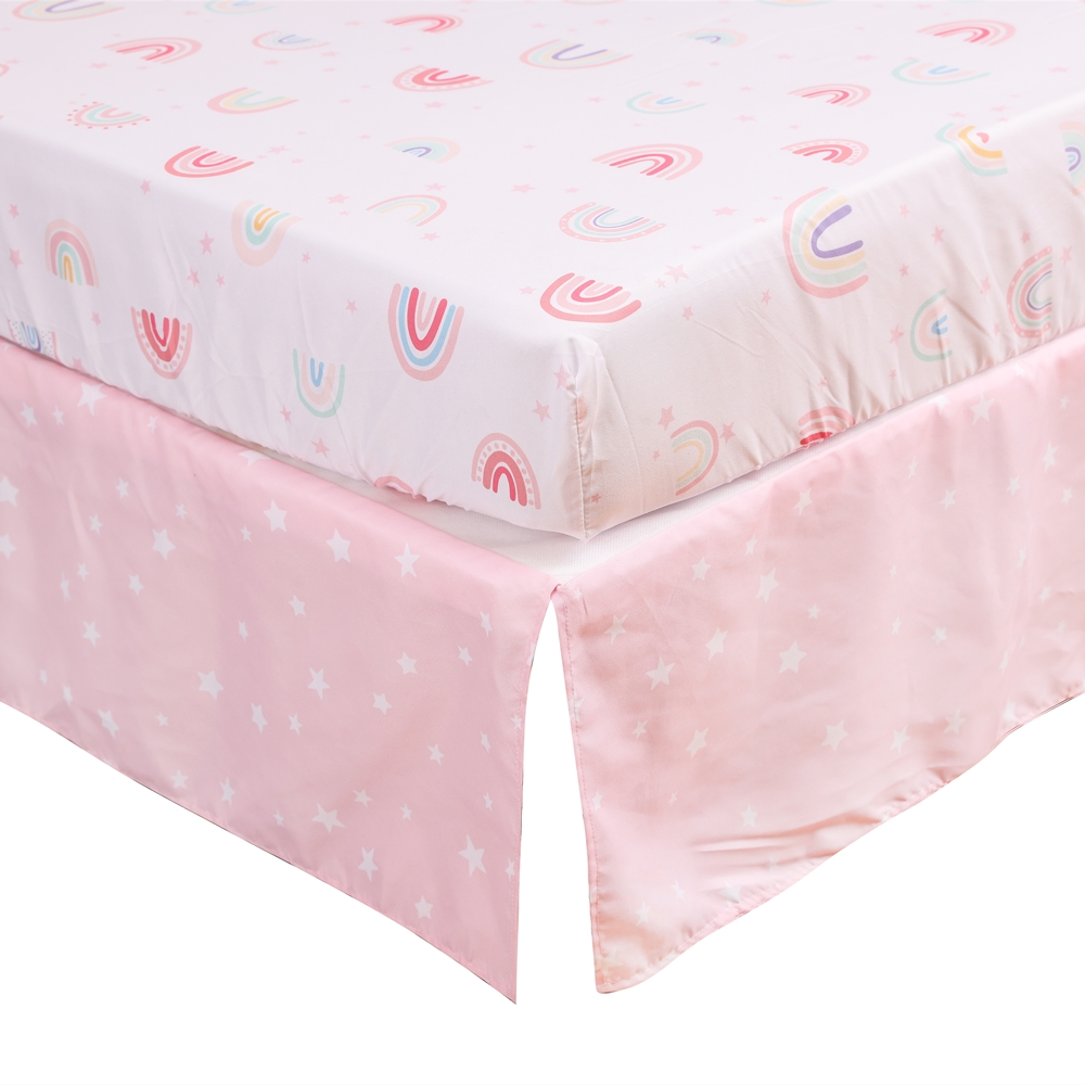 3Pcs 레인보우 베이비 유아용 침대 어린이 아기 침구 - Baby Nursery Bedding 리뷰 및 가격