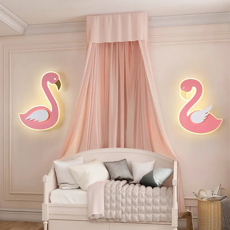 플라밍고 LED 벽 램프, 북유럽 금속 벽등, 보육 식 - Baby Nursery Light Fixture 리뷰 및 가격
