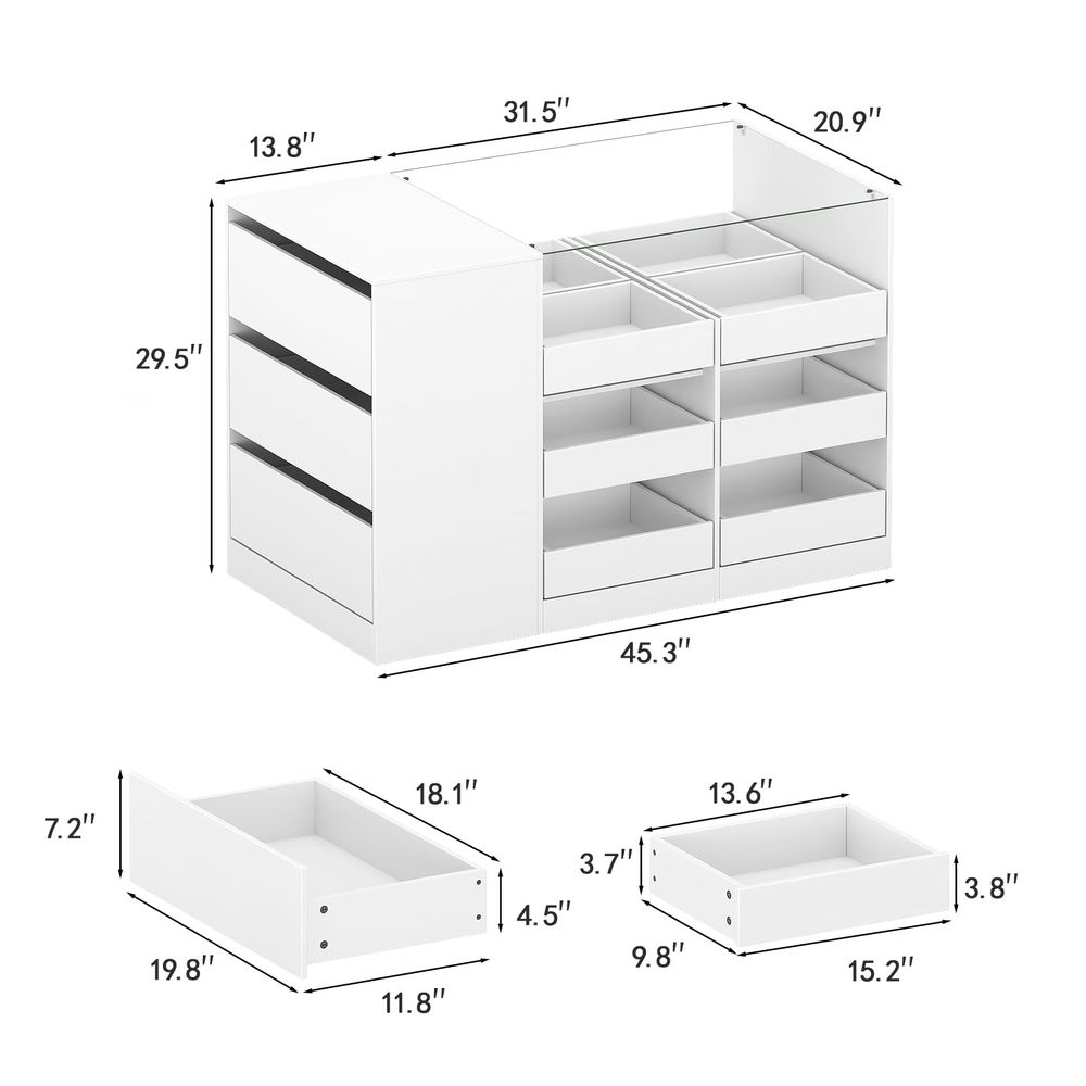 서랍이 있는 옷장 아일랜드, 옷장 아르무아르 침실 아일 - Drawer Dresser White 리뷰 및 가격