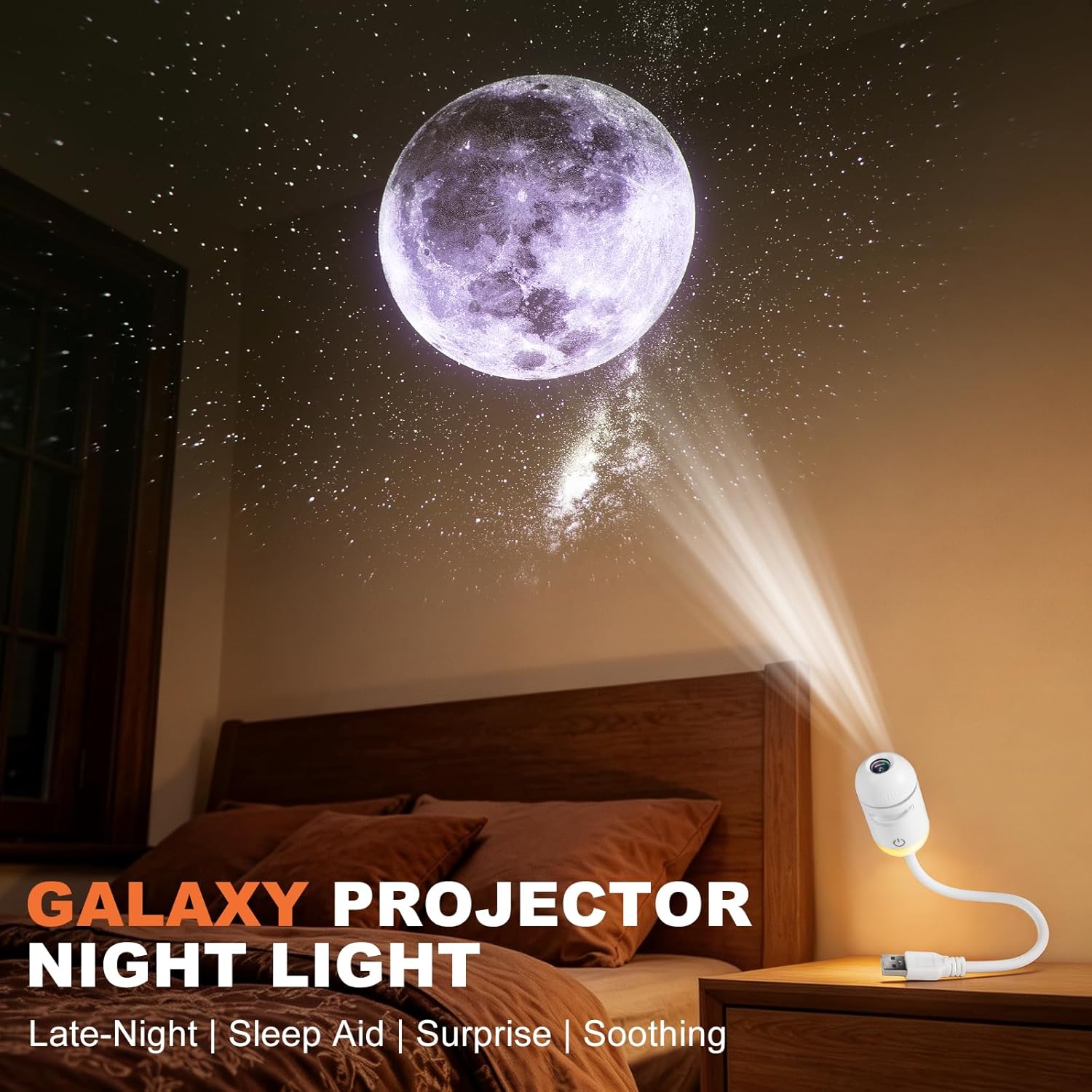 2-in-1 미니 갤럭시 스타 프로젝터 야간 조명 –  - Night Light Projector Stars 리뷰 및 가격