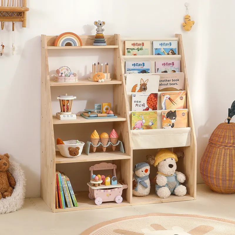 어린이용 2-in-1 장난감 수납 선반 및 책장, 유아 - Baby Nursery Unit 리뷰 및 가격