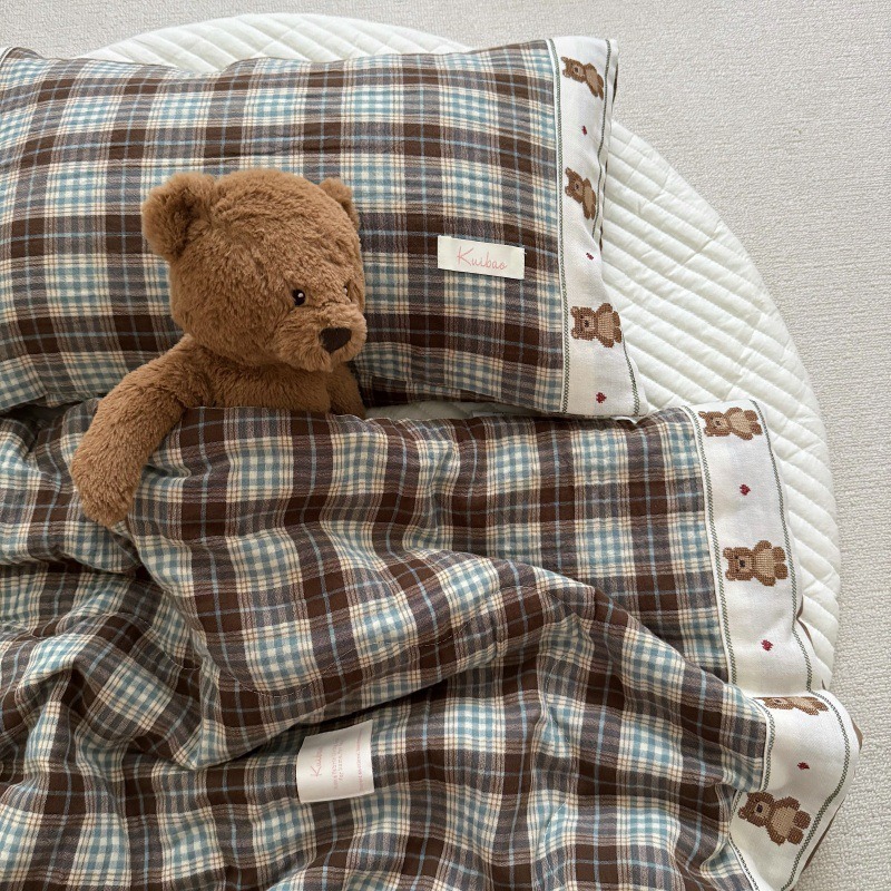 어린이를 위한 통기성 그리드 린넨 퀼트 - 가벼운 보육 - Baby Nursery Bedding 리뷰 및 가격