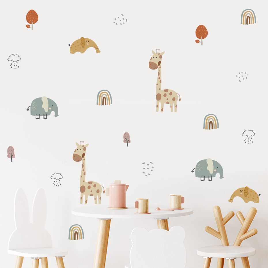 Boho 수채화 삼림 지대 버섯 나뭇 가지 비닐 벽 스 - Baby Nursery Plants 리뷰 및 가격